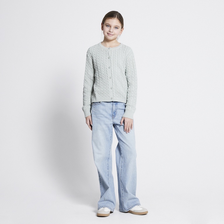 Cable knit cardigan "Majken" Green